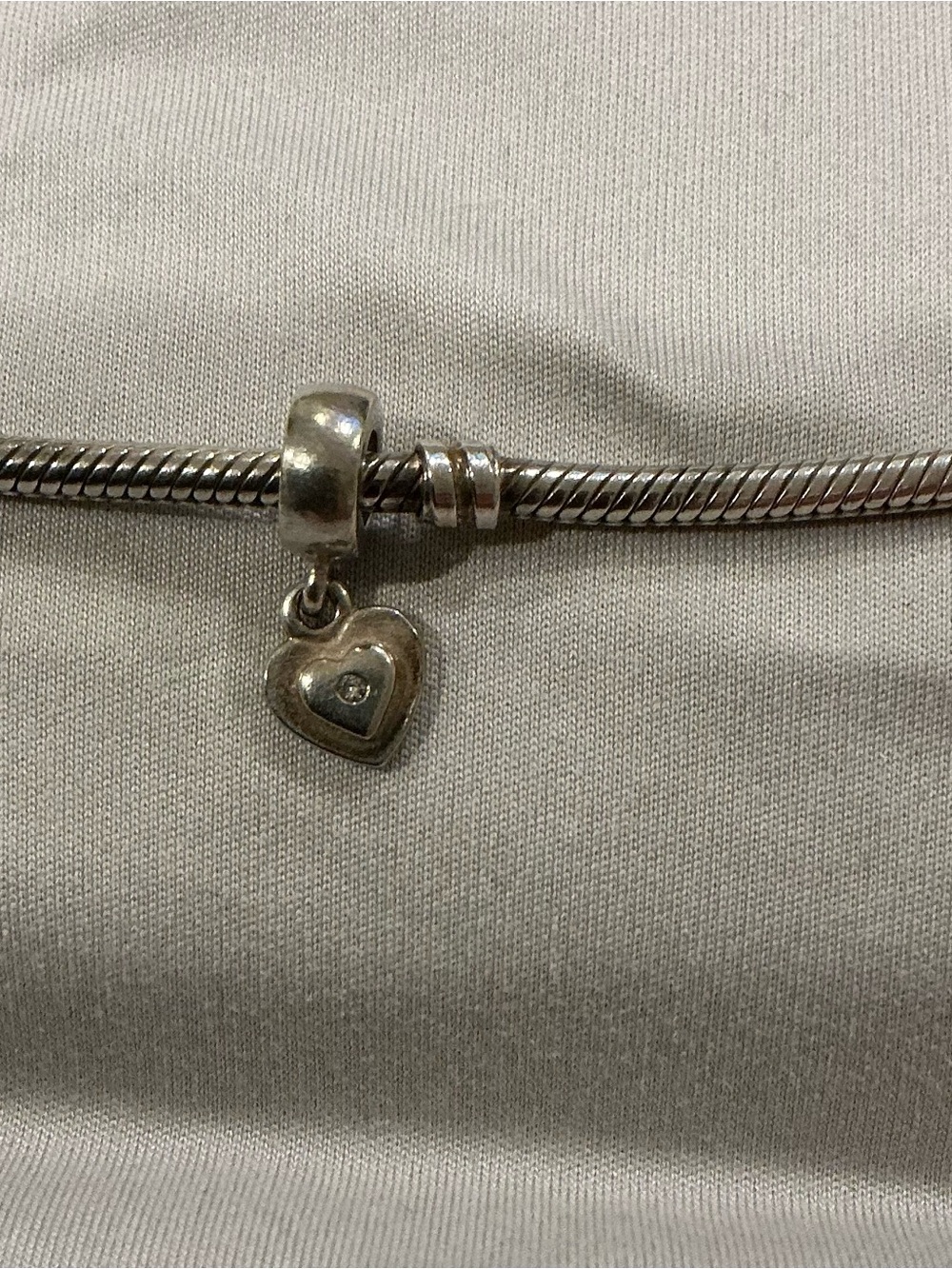 Pandora Silver Heart Dangle Bracelet Charm